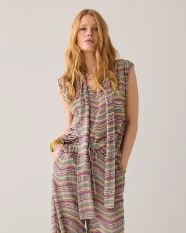 Summum Woman Top multicolour sparkly wave  Summum Woman Top multicolour sparkly wave