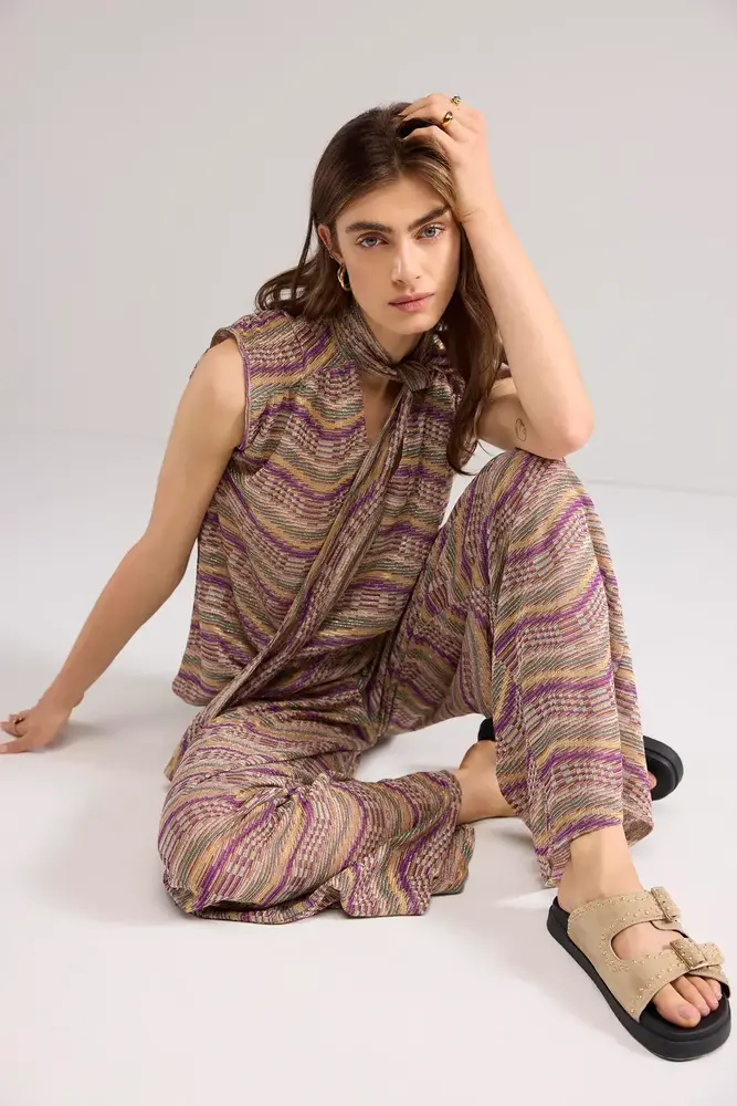 Summum Woman Top multicolour sparkly wave  Summum Woman Top multicolour sparkly wave