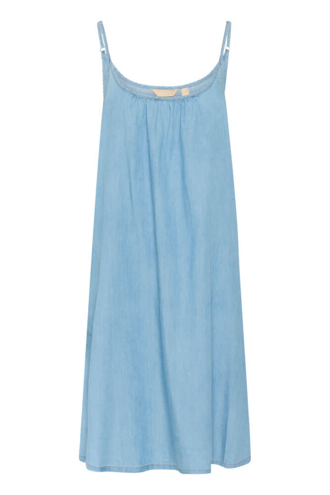 Culture Citha Aurelia Strap Dress – Light Blue Wash