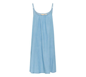 Culture Citha Aurelia Strap Dress – Light Blue Wash