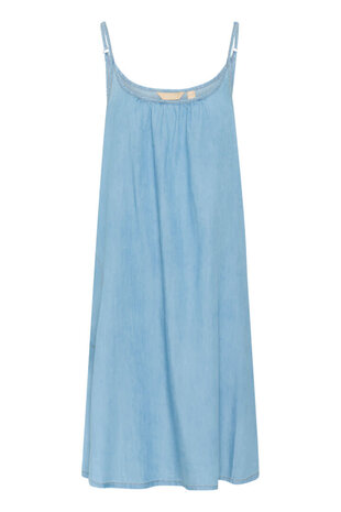 Culture Citha Aurelia Strap Dress – Light Blue Wash
