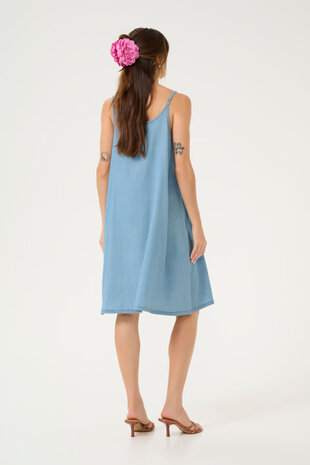 Culture Citha Aurelia Strap Dress – Light Blue Wash