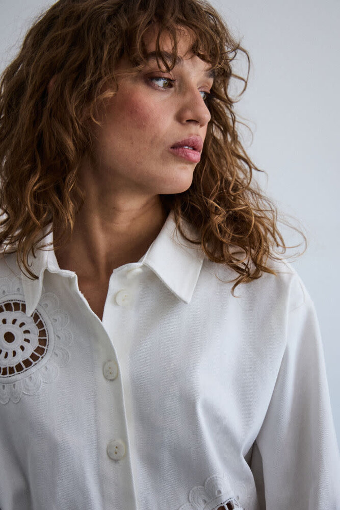 ICHI Carolinas Shirt – Cloud Dancer