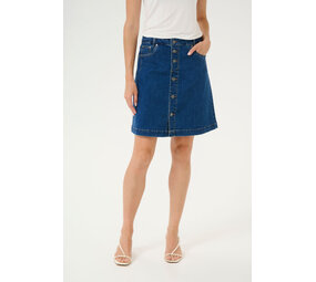 Culture Lea Ami Short Skirt – Medium Blue Wash