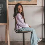 Your Wishes Denim Wide Leg - Sky Blue