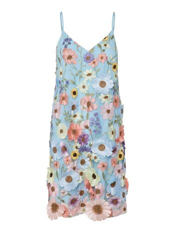 Y.A.S Flowering Strap Dress - Halogen Blue Y.A.S Flowering Strap Dress - Halogen Blue