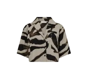 Cph Muse Natuli Shirt - Peyote w. black