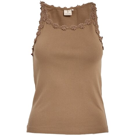 Peppercorn Alice GOTS Strap Top - Tannin Sand