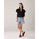 Summum Woman Blouse crinkled thin gauze - Black Summum Woman Blouse crinkled thin gauze - Black