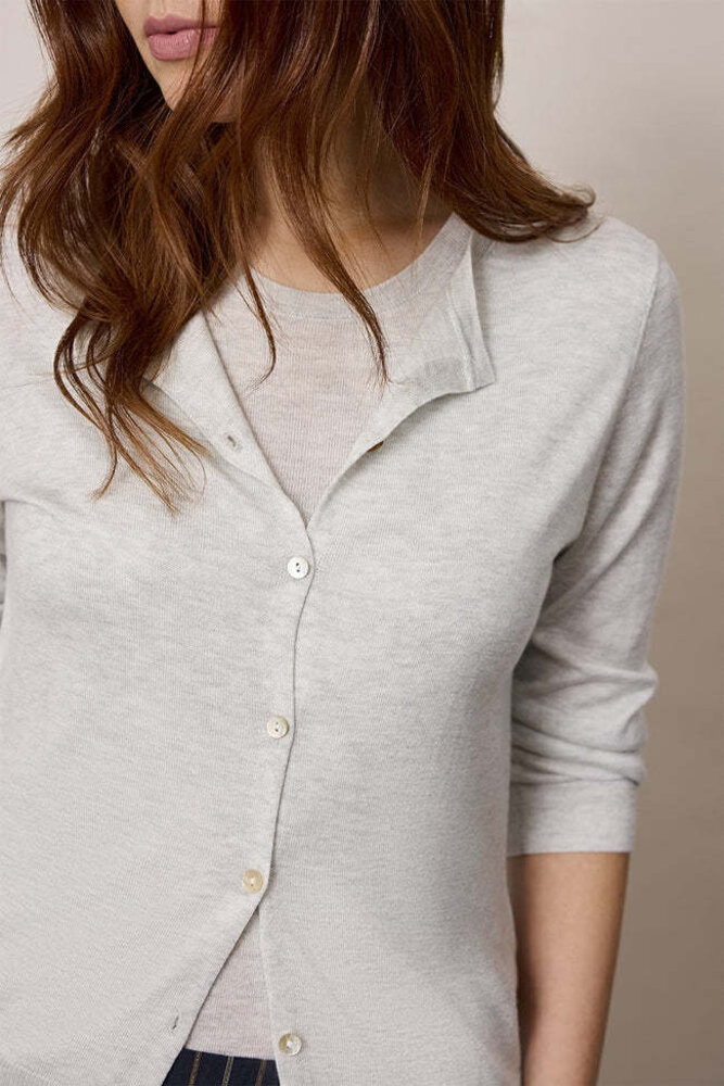 Corel Amsterdam Philou Vest Knitwear - Light Grey Corel Amsterdam Philou Vest Knitwear - Light Grey