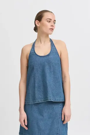 ICHI Top Dallas – Medium Blue