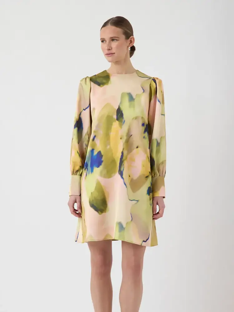 Y.A.S Skyra Dress Show – Ecru Skyra AOP