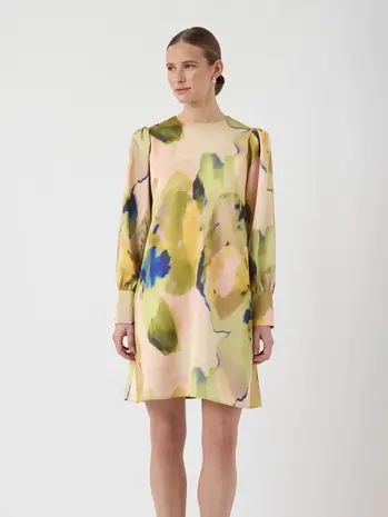 Y.A.S Skyra Dress Show – Ecru Skyra AOP