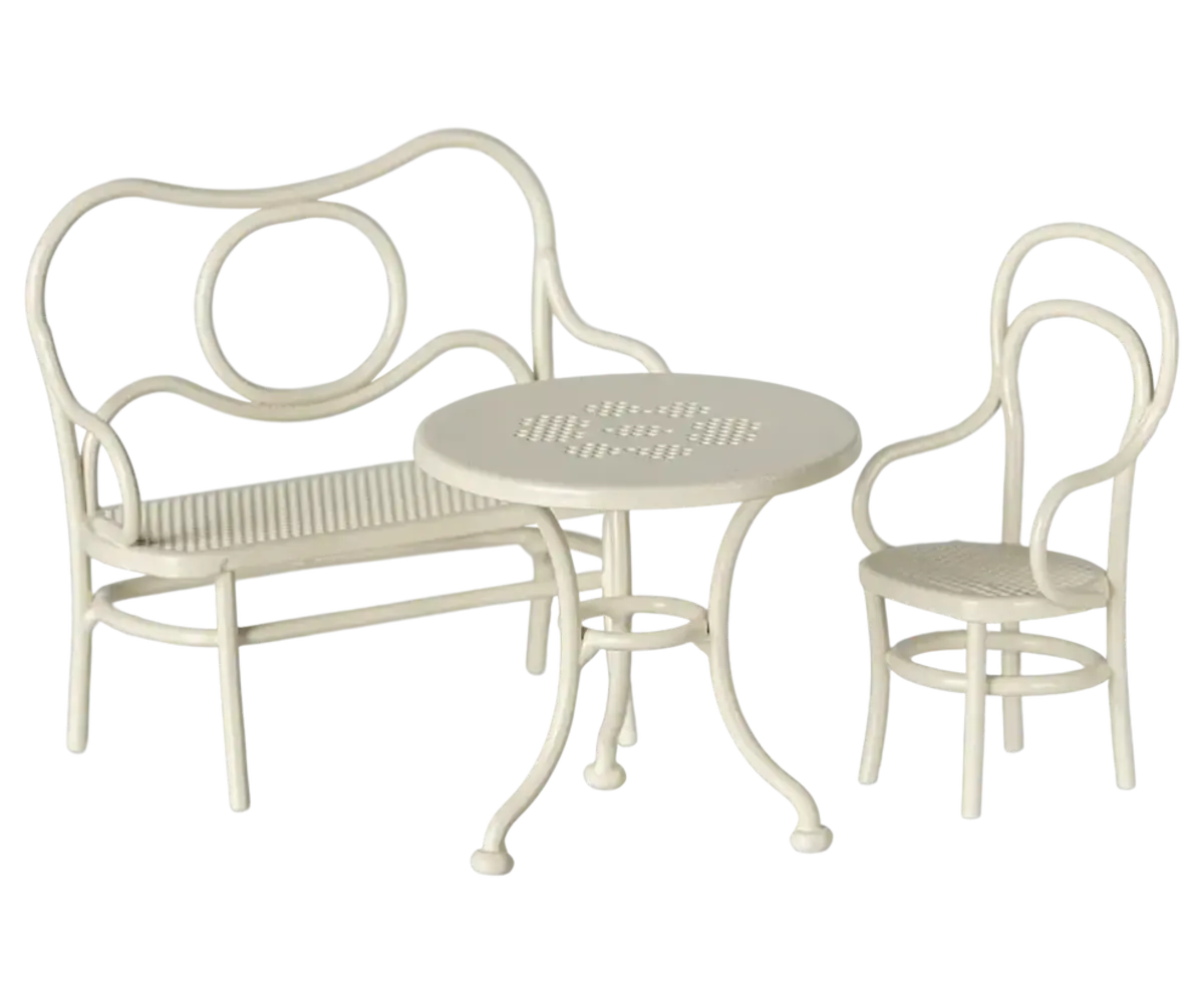 Maileg Cafe Set, Mouse small - Off White Maileg Cafe Set, Mouse small - Off White