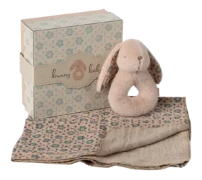 Maileg Bunny Rattle Set - Powder Maileg Bunny Rattle Set - Powder