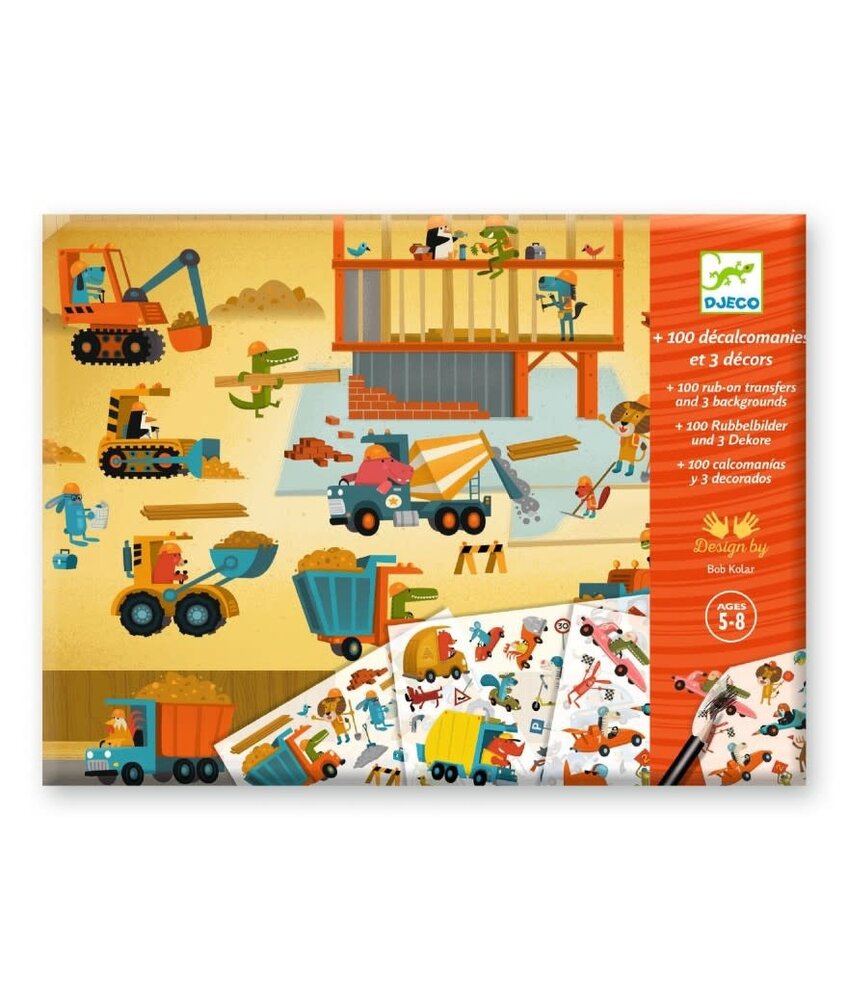 Djeco Wrijfplaatjes Asfalt Djeco Wrijfplaatjes Asfalt