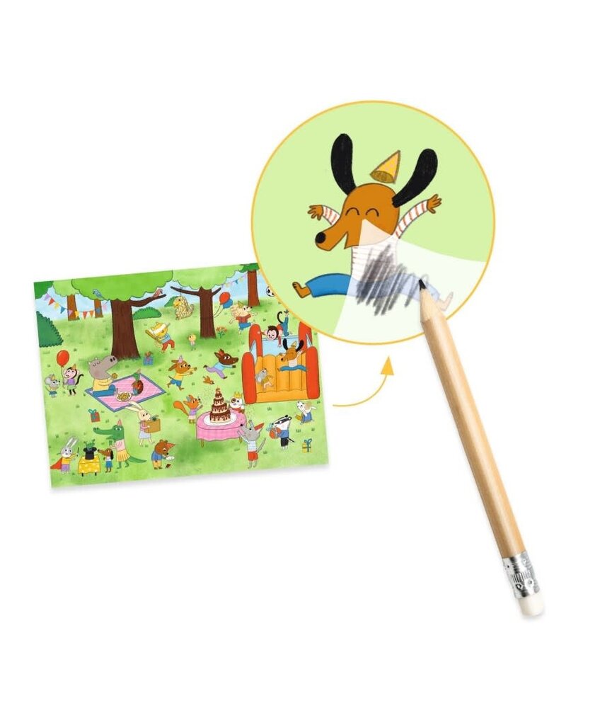 Djeco Wrijfplaatjes - Het is feest! Djeco Wrijfplaatjes - Het is feest!