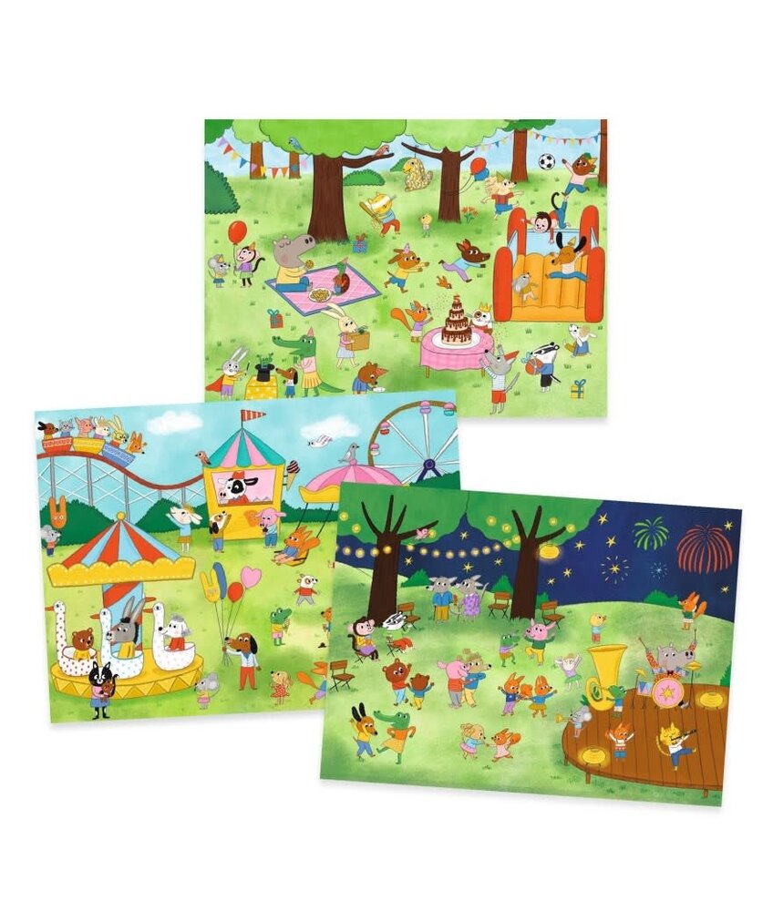 Djeco Wrijfplaatjes - Het is feest! Djeco Wrijfplaatjes - Het is feest!