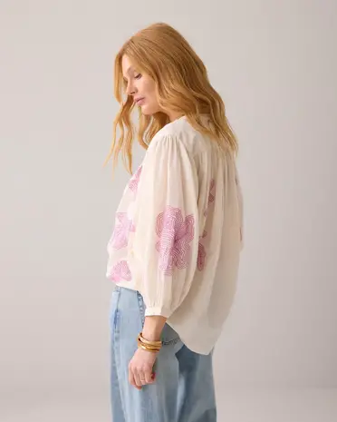 Summum Woman Blouse cotton voile - Ivory 