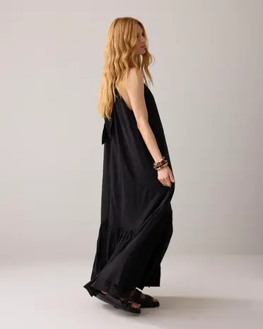 Summum Woman Dress sushi voile - Black Summum Woman Dress sushi voile - Black