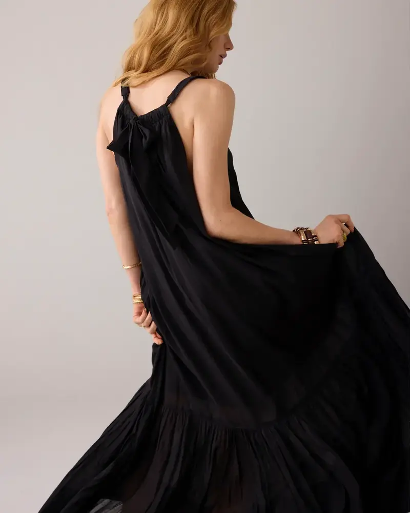 Summum Woman Dress sushi voile - Black Summum Woman Dress sushi voile - Black