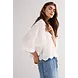 Summum Woman Blouse 3D flower - White Summum Woman Blouse 3D flower - White
