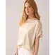 Summum Woman Top coated viscose linen - Ivory Summum Woman Top coated viscose linen - Ivory