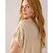 Summum Woman Top coated viscose linen - Ivory Summum Woman Top coated viscose linen - Ivory