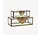 Glass boxes w/ brass leaf