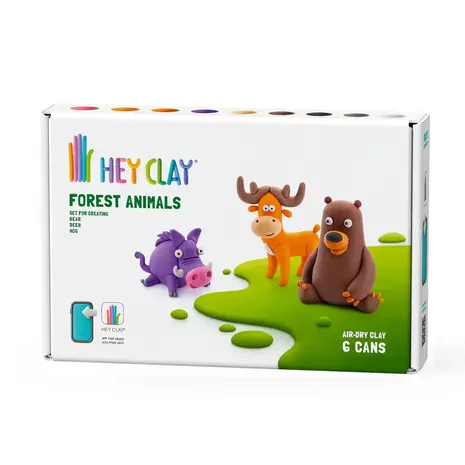 HeyClay Forest Animals - Beer, Hert, Zwijn HeyClay Forest Animals - Beer, Hert, Zwijn