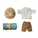 Maileg Hiker Mouse - Big Brother - Thin stripes Maileg Hiker Mouse - Big Brother - Thin stripes