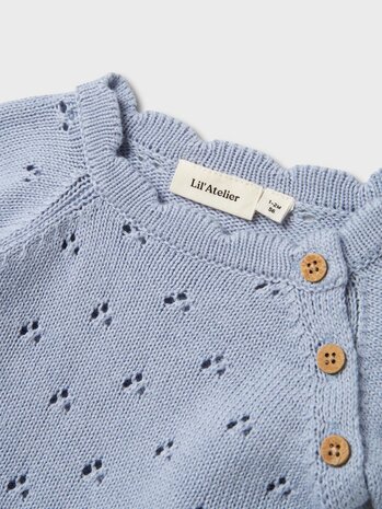 Lil' Atelier Jola SS Knit – Zen Blue