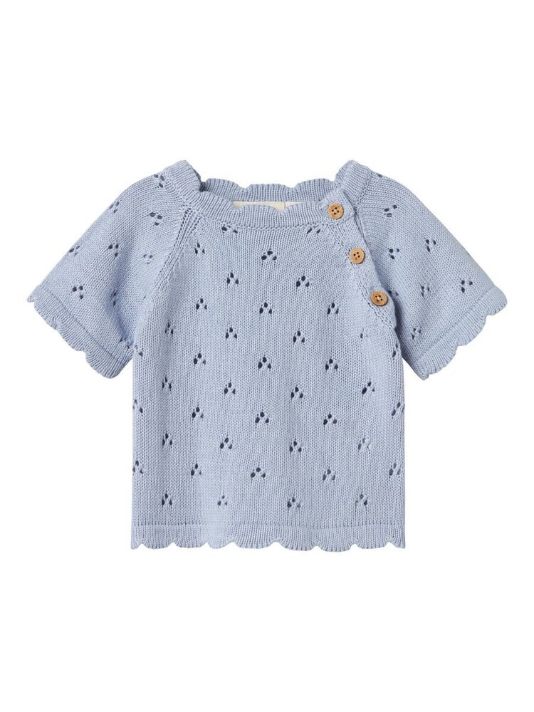 Lil' Atelier Jola SS Knit – Zen Blue
