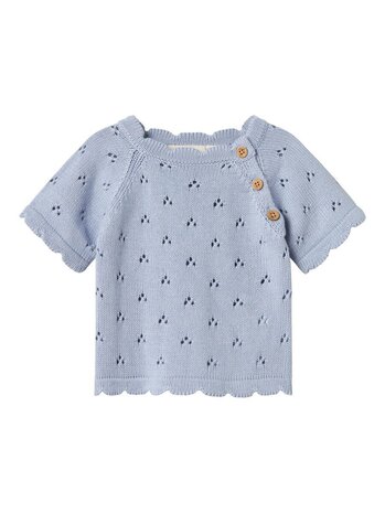 Lil' Atelier Jola SS Knit – Zen Blue