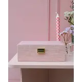 Maison Scarlett Sieradendoos  Louise - Linnen Roze Maison Scarlett Sieradendoos  Louise - Linnen Roze