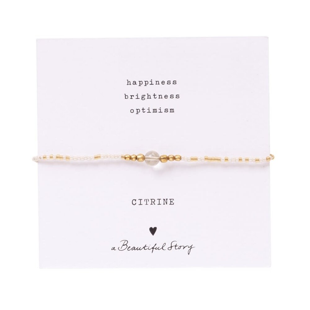 A Beautiful Story Iris Card Citrine Bracelet GC