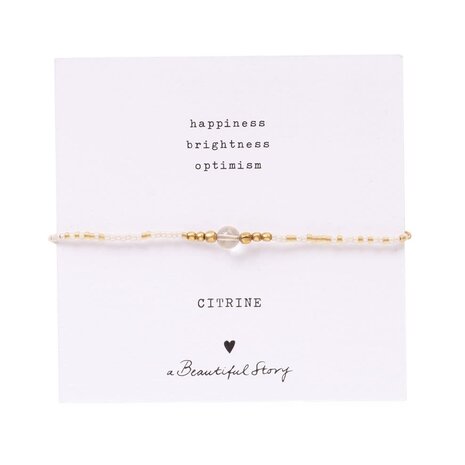 A Beautiful Story Iris Card Citrine Bracelet GC