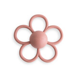 Mushie Rattle Daisy Teether Dusty Rose