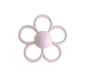 Mushie Rattle Daisy Teether  Soft Lilac