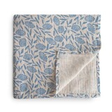 Mushie Swaddle 120 x 120cm Blue Flowers