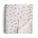 Mushie Swaddle 120 x 120cm - pink flowers Mushie Swaddle 120 x 120cm - pink flowers