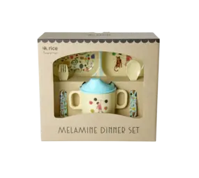 Rice Baby Dinner Set - Mint Fun Fair