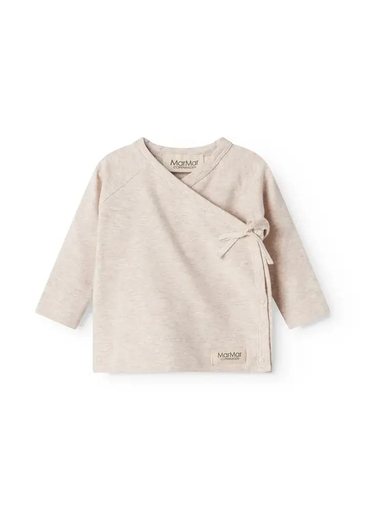 MarMar Copenhagen T-Shirt Tut Wrap LS – Light Beige Mel.