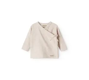 MarMar Copenhagen T-Shirt Tut Wrap LS – Light Beige Mel. MarMar Copenhagen T-Shirt Tut Wrap LS – Light Beige Mel.