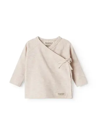 MarMar Copenhagen T-Shirt Tut Wrap LS – Light Beige Mel.