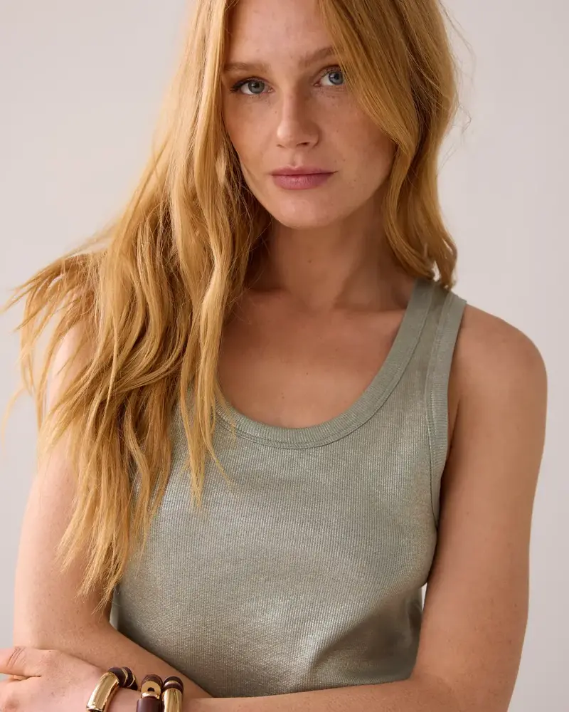 Summum Woman Rib tanktop cotton rib - MintBreeze Summum Woman Rib tanktop cotton rib - MintBreeze