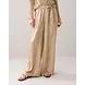 Summum Woman Pants Metallic Lamee - Sesame Summum Woman Pants Metallic Lamee - Sesame