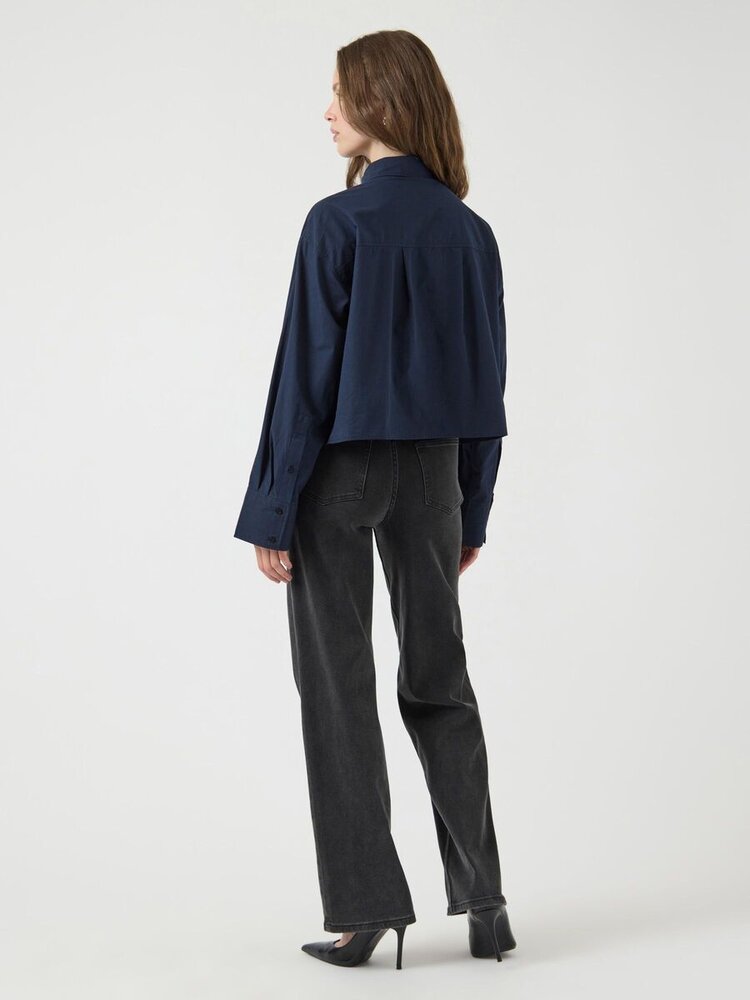 Y.A.S Lee Short Shirt - Navy Blazer