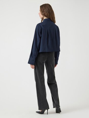 Y.A.S Lee Short Shirt - Navy Blazer