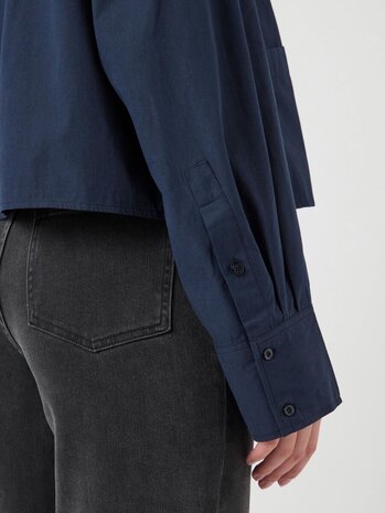 Y.A.S Lee Short Shirt - Navy Blazer